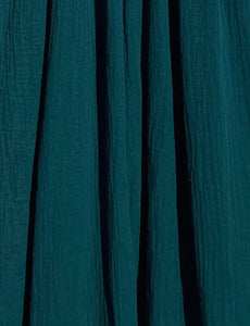 Alber Dress Organic Cotton Muslin-Black/Olive/Beige/Petrol Green