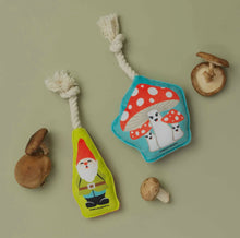 Load image into Gallery viewer, Mini Dog Toy Set-Gnome &amp; Mushrooms
