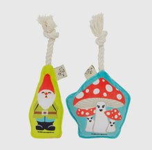 Load image into Gallery viewer, Mini Dog Toy Set-Gnome &amp; Mushrooms
