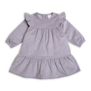 Organic Cotton Corduroy Dress-Drizzle