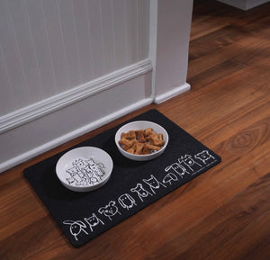 Recycled Rubber Pet Placemats-Dogs In A Row