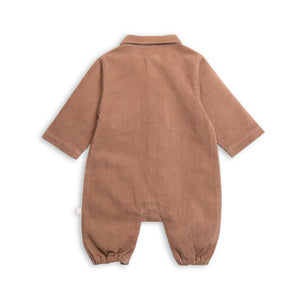 Organic Cotton Corduroy Polo Playsuit