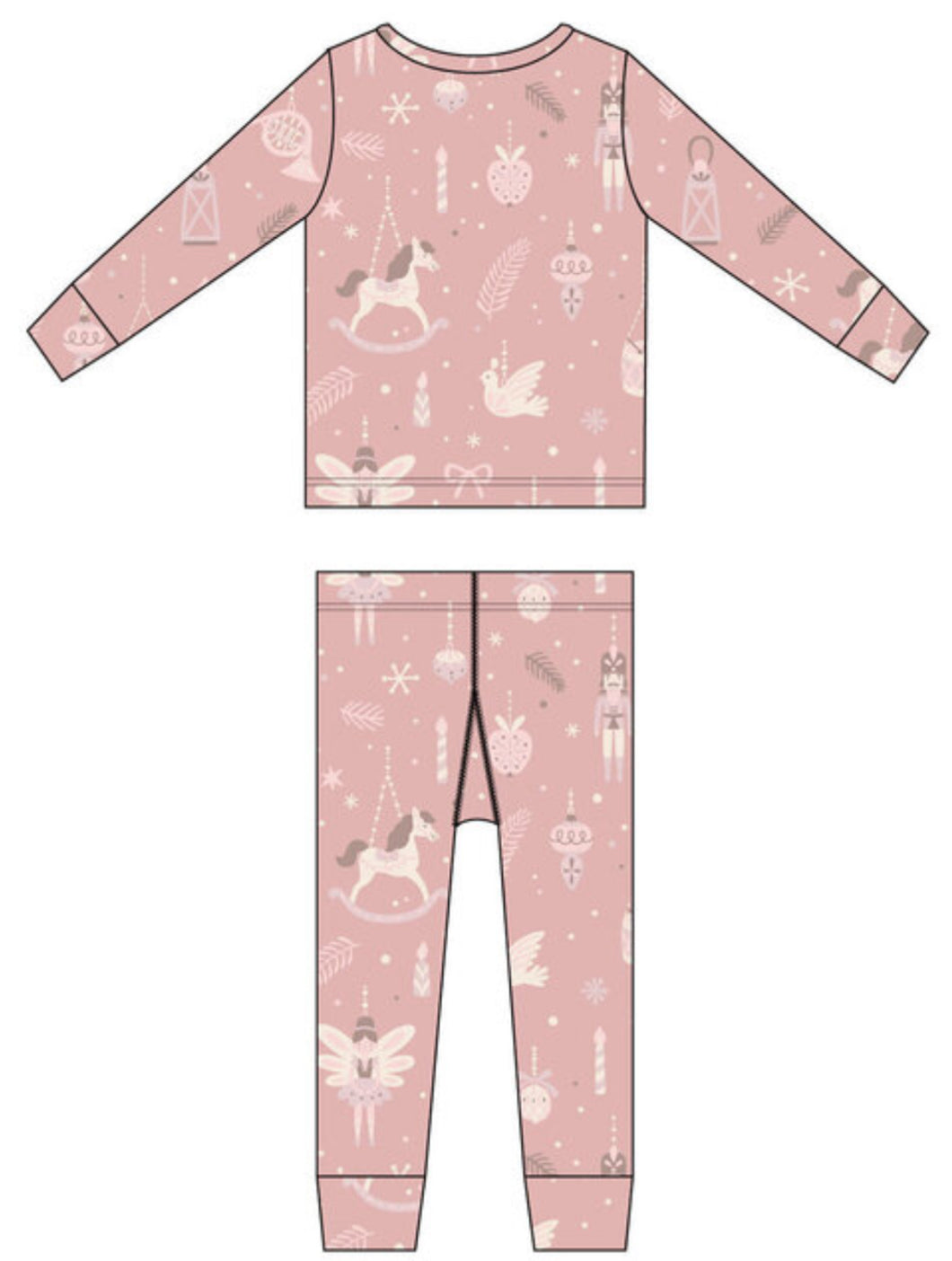 Bamboo  PJ’S-Nutcracker Pink