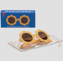Load image into Gallery viewer, Babiators Sweet Sunflower Kid and Baby Sunglasses with Amber Lens
