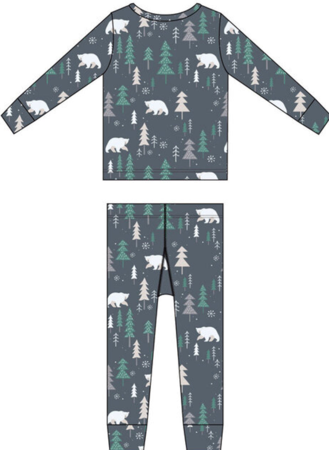 Bamboo Pajamas-Winter Forest