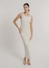 Load image into Gallery viewer, Silk Noil Knit Tank Dress-Ivory
