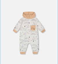 Load image into Gallery viewer, Organic Cotton Jersey Hooded Jumpsuit
