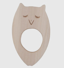 Load image into Gallery viewer, Wooden Teether Owl
