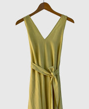 Load image into Gallery viewer, Mimosa Lyosell Sundress-Yellow/Sage Green/Navy
