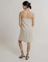 Load image into Gallery viewer, Square Neck Organic Linen Dress-Natural
