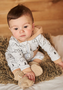 Organic Cotton Jersey Hooded Jumpsuit