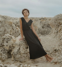 Load image into Gallery viewer, Acacia Dress Organic Muslin-Black or Navy
