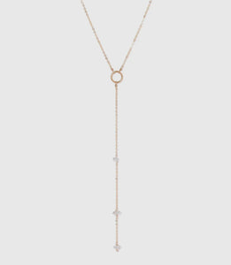 Chatoyant Herkimer Diamond Necklace-14kt Gold Filled