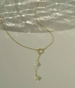 Idris Freshwater Pearl Necklace-14kt Gold Filled