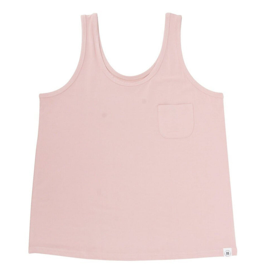 Ladies Bamboo Tank Top-Dusty Pink