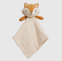 Load image into Gallery viewer, Organic Cotton Muslin Fox Snuggle Blanket
