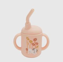 Load image into Gallery viewer, Fresh &amp; Messy Sippy Cup-Puppies &amp; Poppies
