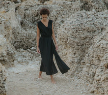 Load image into Gallery viewer, Acacia Dress Organic Muslin-Black or Navy
