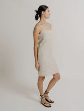 Load image into Gallery viewer, Square Neck Organic Linen Dress-Natural
