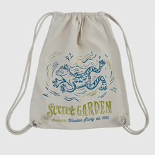 Load image into Gallery viewer, Backpack Cotton Sack-Garden Frog
