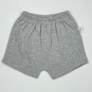 Cotton Shorts-Heather Grey