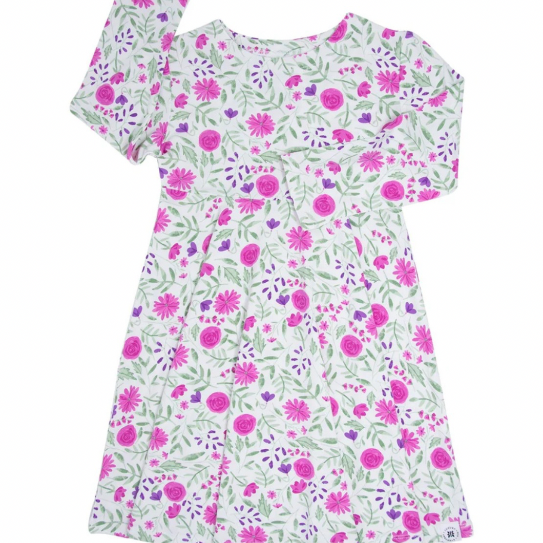 Bamboo Swirly Girl Dress-Lainey