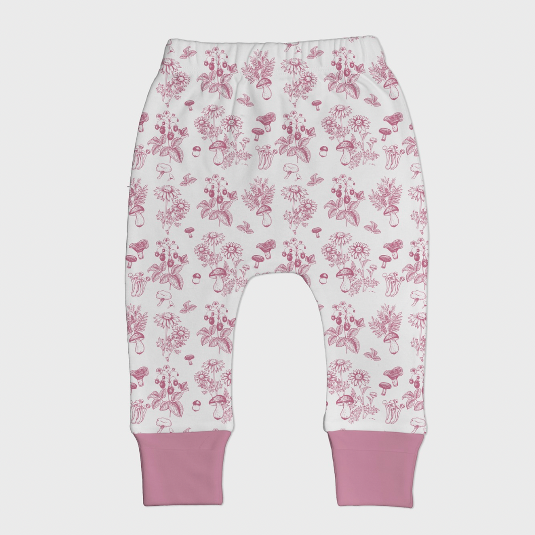 Cotton Knit Harem Pant-Mushroom Garden