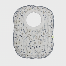 Load image into Gallery viewer, Cotton Reversible Frill Bib-Winter Meadow
