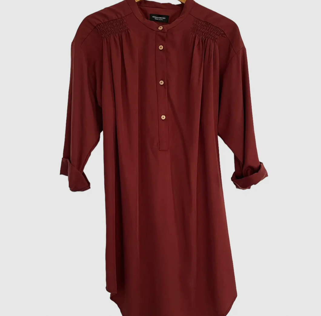 Melia Shirt Dress-Terracotta
