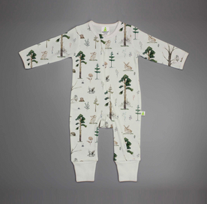Long Sleeve Zipsuit-Forest