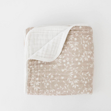 Load image into Gallery viewer, Organic Muslin Baby Blanket-Vines

