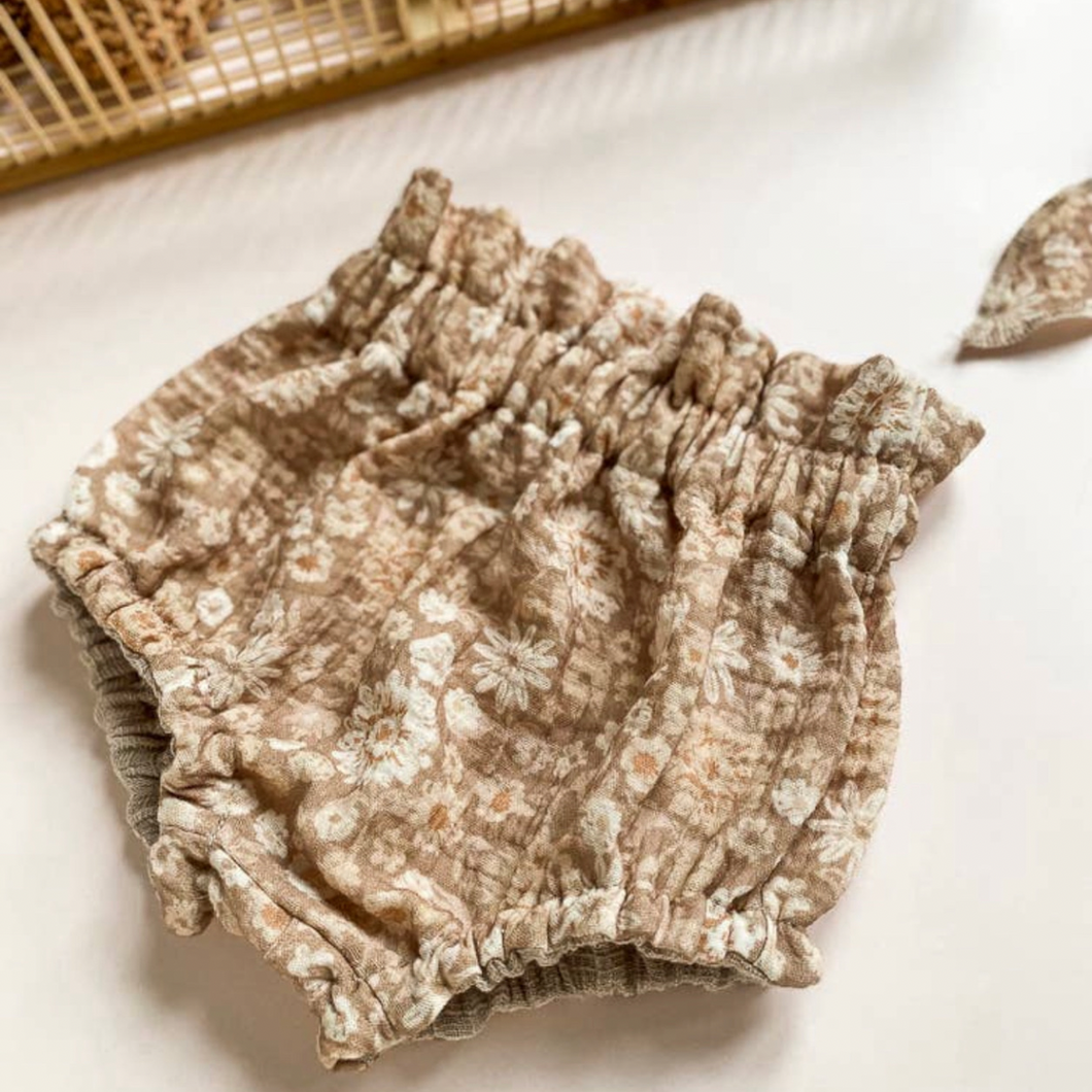 Baby Bloomers-Cappuccino Vintage Floral