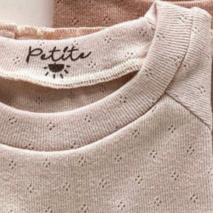 Infant Pointoille T-Shirt-Blush